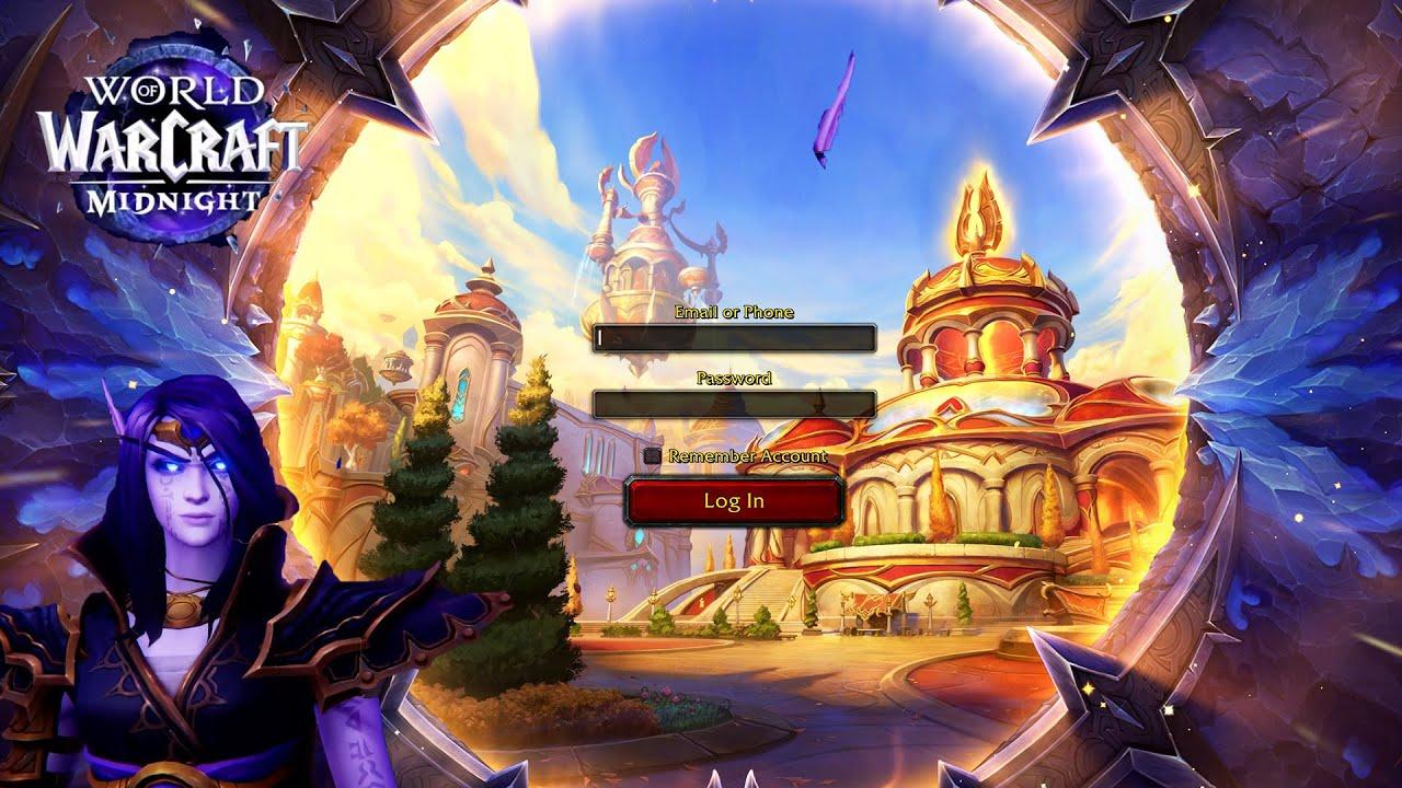Midnight Updated Official Login Screen | World of Warcraft 12.0